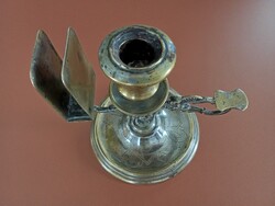 Jakubowski&Jarra - E. Kapelusz. 93 kézi, sétáló gyertyatartó ezüstözött sárgarézből