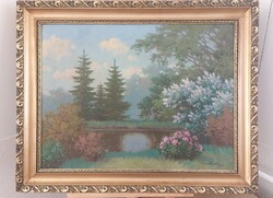 (K) Tordai Székely Mihály festmény 96x77 cm kerettel