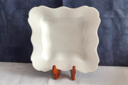 MZ Altrohlau porcelán fehér/festetlen köretes tál