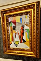 Kádár Béla szignós festmény,40x30-s olaj,karton