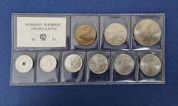1981. évi fóliás forgalmi sor FAO 10 forintossal