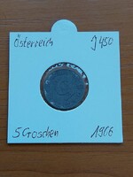 AUSZTRIA 5 GROSCHEN 1966 CINK,  PAPÍRTOKBAN