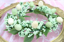 Húsvéti tojáskoszorú + tojások