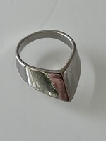 Nemesacél dizájner gyűrű, 19 mm belső átmérő