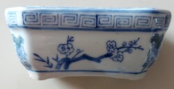 Bonsai edény, kaspó fehér-kék