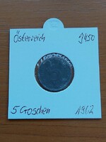 AUSZTRIA 5 GROSCHEN 1962 CINK,  PAPÍRTOKBAN