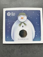 2019-es - a Hóember (THE SNOWMAN) 50p Royal Mint Coin