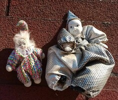 VINTAGE bohóc - kézműves bohóc HARLEKIN