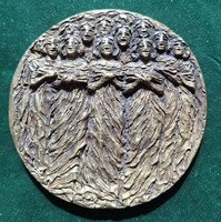 Vígh: Egyházzenei Találkozó Szentes 1999, bronz érem, 105 mm