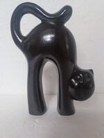 Vintage retro Macska kerámia design 60-70 évek