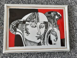 Szász Endre ritkább porcelánkép