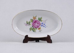 1U754 Hajnalka mintás ovális Hollóházi porcelán tálka 13 cm