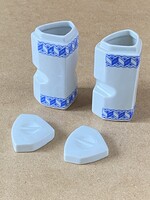 ALBA JULIA, RETRO, FEDELES PORCELÁN FŰSZERTARTÓ EDÉNY, PÁRBAN 9.5 CM
