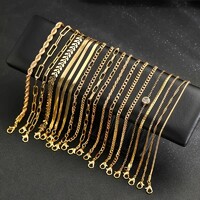 20 DB Karkötőt Arany Tónusú Színben Nemesfém Hipoallergén Ékszer Elegáns Divatos Karkötő Szett Új!