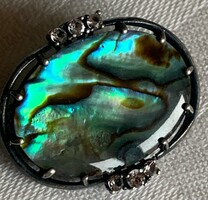 EZÜST KITŰZŐ-/PAUA / Abalone kagylóval-
