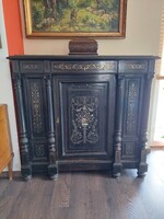 Boulle kastély komód 133 x 124 x 50 1800 as évekből