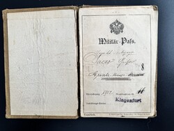 Útlevél katonai 1902.