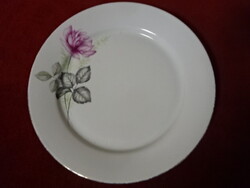 Alföldi porcelán rózsa mintás kistányér, átmérője 19 cm. Jókai