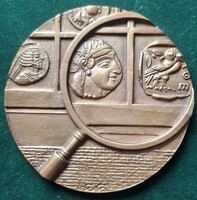Gáti Gábor: 110 éves a Magyar Numizmatikai Társulat (MNT) , 2011, bronz érem