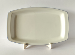 RETRO MENZÁS ALFÖLDI KÉK PEREMES NAGY PORCELÁN TÁLCA,KÍNÁLÓ TÁL