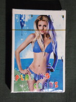 Erotikus Franciakártya,Römikártya bontatlan csomagolásban,minden lapon más erotikus női modell