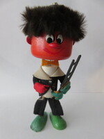Retro Magyar Fa Kéményseprő-Szerencse Figura  Lottó? Foki Ottó?