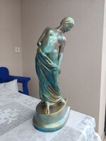 Zsolnay szecessziós, eozin mázas akt 1911-15