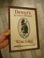 Tükör reklám kép falidísz dewarˇs scotch whisky 32x22cm