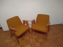 2 db retro sárga fotel eladó