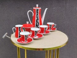 Árt Deco Német Freiberger porcelán kávés készlet ALKUDHATÓ