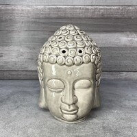 Kerámia Buddha fej mécsestartó