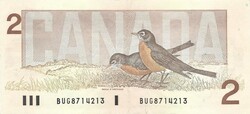 2 dollár 1986 Thiessen-Crow Kanada Erzsébet királyné 2.