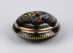 1U841 Görög 24K aranyozott porcelán bonbonier 9 cm