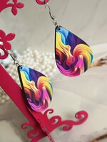 KIÁRUSÍTÁS!!! ÚJ! MULTICOLOR FA FÜLBEVALÓ!