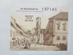 1983. Bélyegnap (56.) - pt. blokk - Régi budai városháza a Szentháromság téren