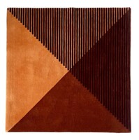 Kézzel varrt vintage szőnyeg, Domogalla- Tisca, Svájc 1990s, 200x200 cm