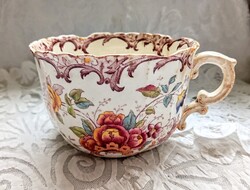 Antik fajansz Sarreguemines Fleury teás nagy csésze 10x6.5cm