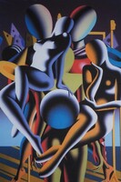 Mark Kostabi- litográfia-cím nélkül