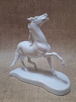 Herendi fehér ló, 18 cm