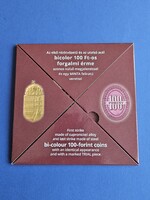 2018 / 2019 100 forintos szett MNB díszcsomagolásban, minta 100 forintossal