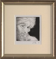 Szász Endre ritka rézkarc – művészpéldány, 1960-as évek