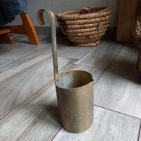 Csodás antik réz italmérő (24,5x8 cm)