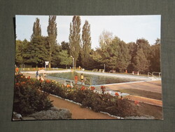 Képeslap,Parád,Parádfürdő,strand,medence látkép,részlet,1978-