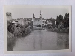 Régi fotó, Budapest Feneketlen-tó és Szent Imre templom  1970-es évek