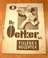 Dr. Oetker-féle filléres receptek