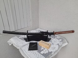 1,-Ft Eredeti szamuráj kard referencia könyvével + tisztító készletével