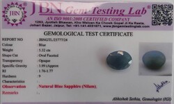 Zafír certifikáttal - 5,32 ct, 12,1x9,8x4 mm (4458)
