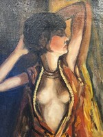 Artdeco festmény olaj vászon