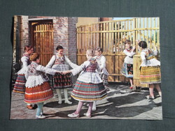 Képeslap,Sióagárd,népviselet,népművészet látkép,részlet, 1968-