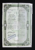Kisbirtokosok Földhitelintézete záloglevél 1000 forint 1875